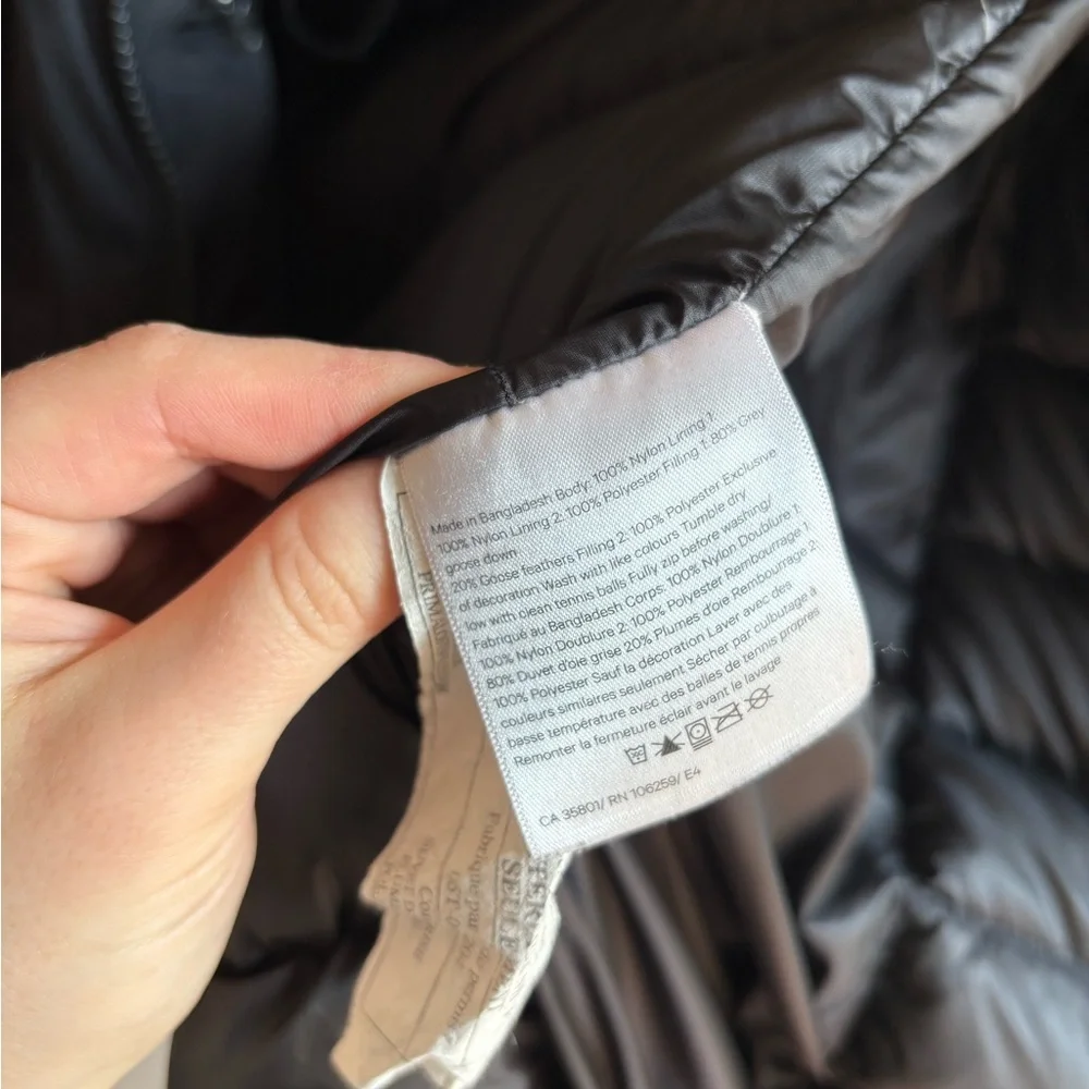 Lululemon Fluff The Cold Hooded Long 600 Fill Goose Down Parka in Black Size 4